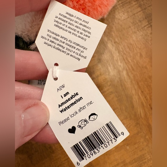 Amuseable watermelon jelly cat brand new with tags! He’s retired! And oh so cute - Picture 5 of 8